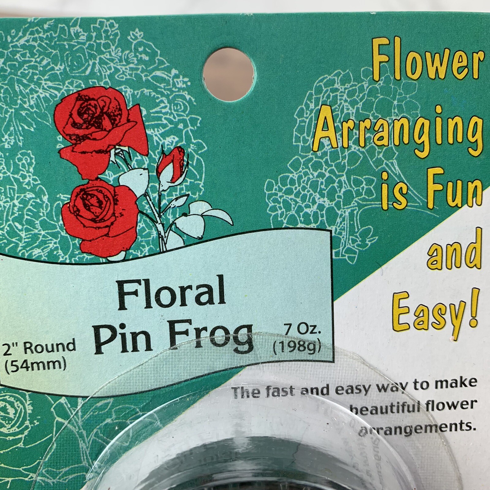 Floral Pin Frog 2" Round New in Package Panacea Products eBay