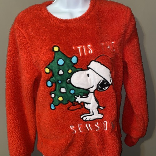 Peanuts Womens XS Sweater Snoopy Tis 