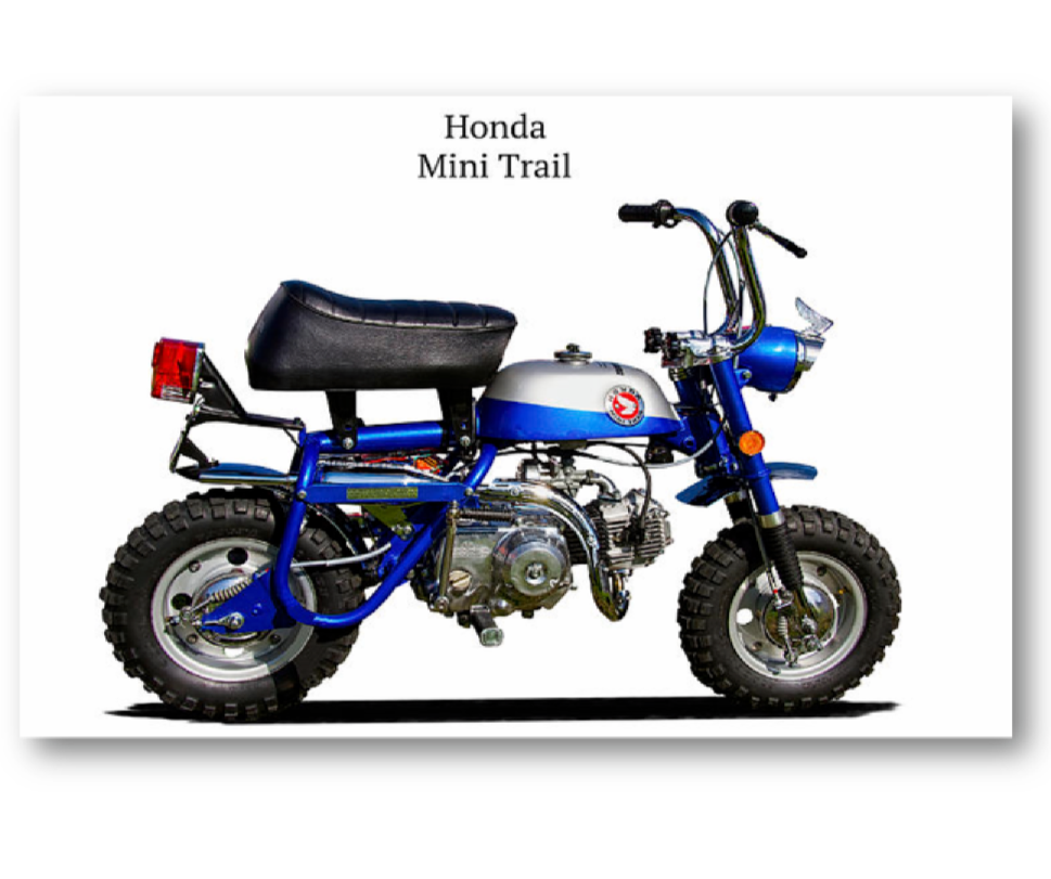 1969 Honda Z50 Mini Trail Iconic Motorbike Motorcycle Refrigerator