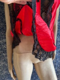 VTG SECRET ACCENTS BABY DOLL LINGERIE LACE TRIM SZ M