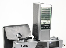 Canon CANOLITE D- Canonet QL17 GIII, 28. Tested on Camera Auto Mode Works. MINT!