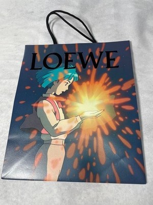 LOEWE x Studio Ghibli Paper Shopper Bag Howl's Moving Castle Calcifer Capsule