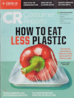 #ad #ad Consumer Reports June 2020 Cover: #x27;#x27;How To Eat Less Plastic#x27;#x27; $3.49