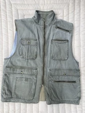 Rugged Terrain Utility Vest Olive Green Fishing Outdoor Size L