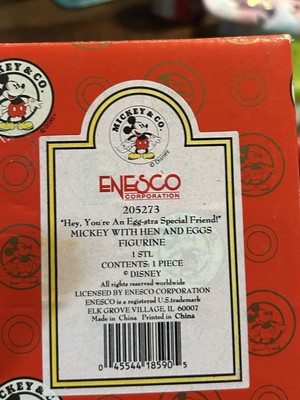 Enesco Disney ''Homegrown Mickey '' Mickey With Hen  Read Description