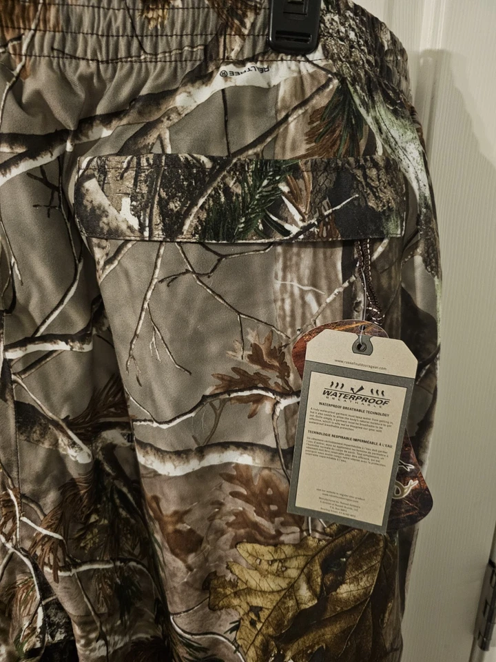 Russell Outdoors NWT Pants Mens Realtree AP Hunting Camo Deer Side Zip Size 2XL - Image 3 of 4
