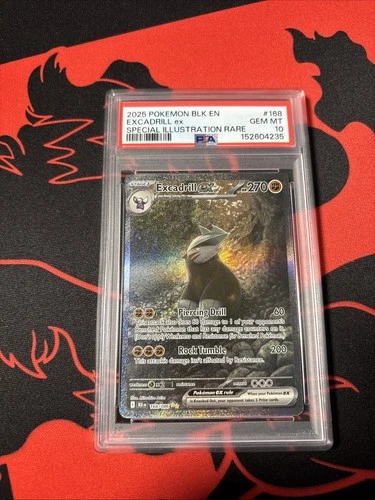 Excadrill ex 168/086 2025 English Black Bolt Special Illustration Rare PSA 10