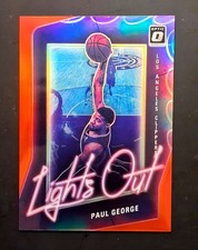 2020-21 Donruss Optic Paul George /99 #15 Red Prizm Hot Lights Refractor 