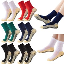 Kids Soccer Grip Socks 412 Years AntiSlip Cushioned Athletic Crew Socks