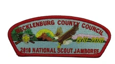 2010 Jamboree Mecklenburg County Council NC 1910-2010 JSP RED Bdr (VT1301)