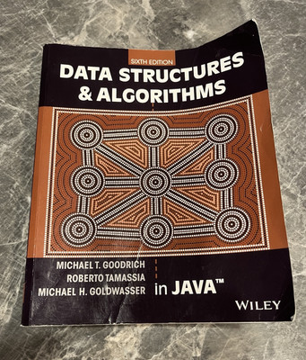 Data Structures and Algorithms in Java Sixth Edition Paperback 6th-Acceptable