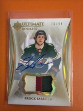 2023-24 UD Ultimate BROCK FABER Rookies Wild RPA Rookie Patch Auto 70/99