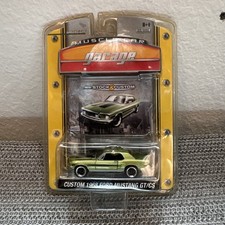 GreenLight 1968 Ford Mustang GT/CS 1:64 Diecast Muscle Car Opening Hood Custom