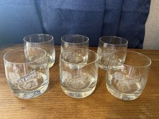 Set Of 6 Black Bottle Whisky Glasses / Tumblers