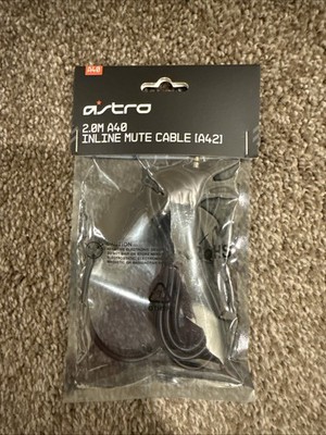 Astro Gaming 2.0m A40 Inline Mute Cable Compatible with A42 993-001489 OEM NEW