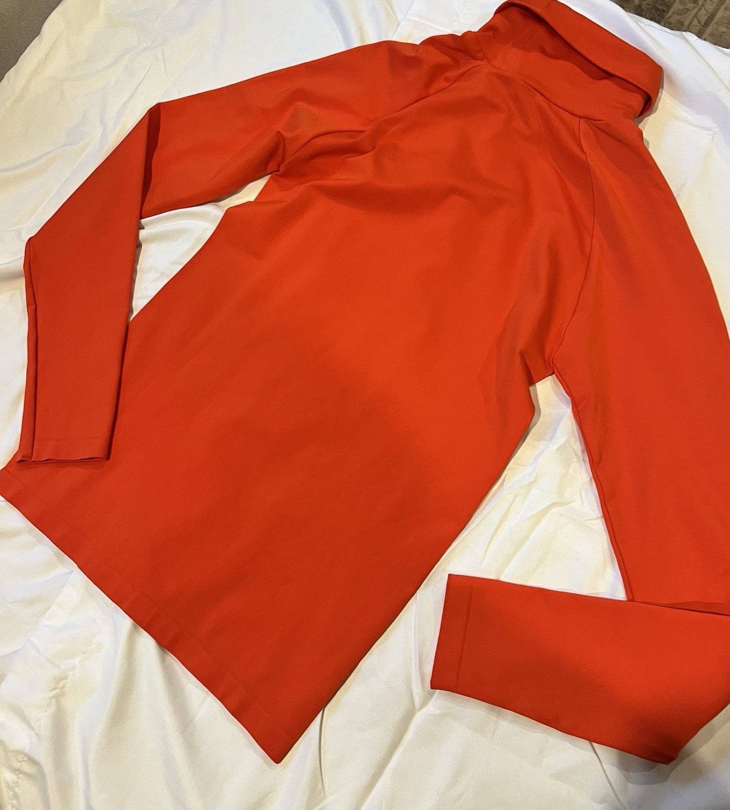 Fabletics Women’s Orange Turtle Neck Pullover Siz… - image 4