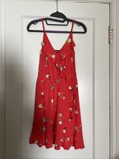 NWT Express Wrap Floral Dress Red Extra Small XS