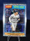 2025 Topps Heritage Record Breakers Aaron Judge Chrome Silver Sparkle Refractor