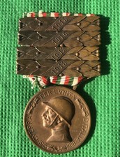 medaglia Coniata Nel Bronzo Nemico Fascette 1915 1916 1917 1918 Prima Guerra