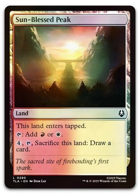 Sun-Blessed Peak #280 (Foil) (NM) Avatar: The Last Airbender TLA Magic MTG