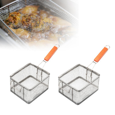 Friteuse Korb hängend Pommes Frites Halter Bratensieb für Cafe Haus Chips