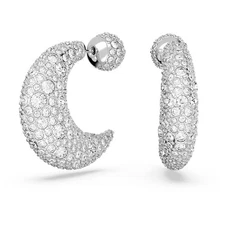 NEW in box. Swarvoski Luna drop earrings Moon, White, Rhodium plated