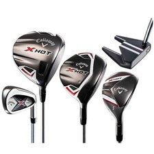 Callaway X  Hot Golf Set 11pcs RH No Bag Driver 6  9i Steel PW SW PT Hybrid Wood