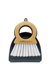 Xifando Mini Broom and Dustpan for Housekeeping-Bamboo Handle Small Broom and...