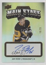 2022-23 Credentials Main Stage Signatures Gold 18/25 Jeff Petry #MS-PE Auto 09g5