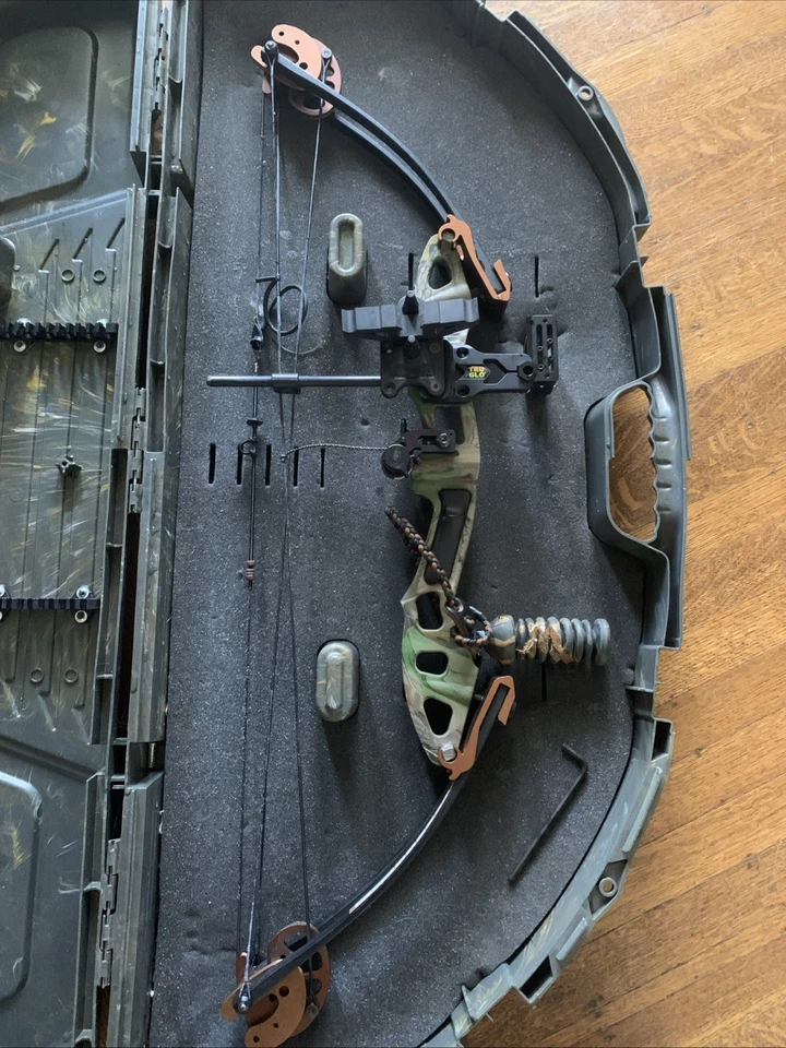 Arco de caza de tiro con arco alpino con estuche Foto 2 de 4