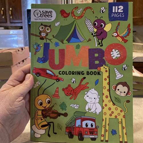 Jumbo Coloring Book 112 Pages New - Picture 1 of 5