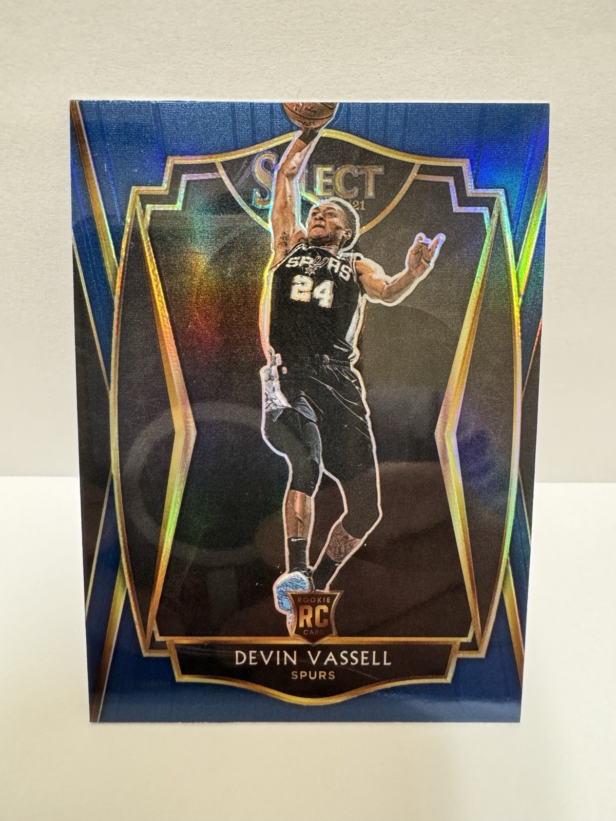 DEVIN VASSELL 2020-21 Panini Select - Premier Level #179 Blue Prizm (RC)