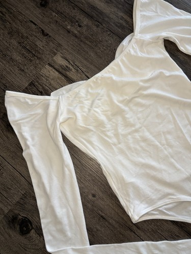 FP Movement By Free People Creme Langarm Body Wasserfallausschnitt Gr. Small Neu! - Bild 7 von 7