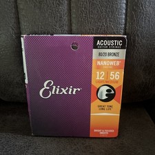 Elixir Acoustic Light-Medium Nanoweb Guitar S...