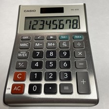 Casio MS-80B Standard Function Desktop Calculator Silver