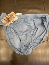 1 Vintage Extra Large XL Jockey Form Microfiber Bikini Blue Gray 2003 New