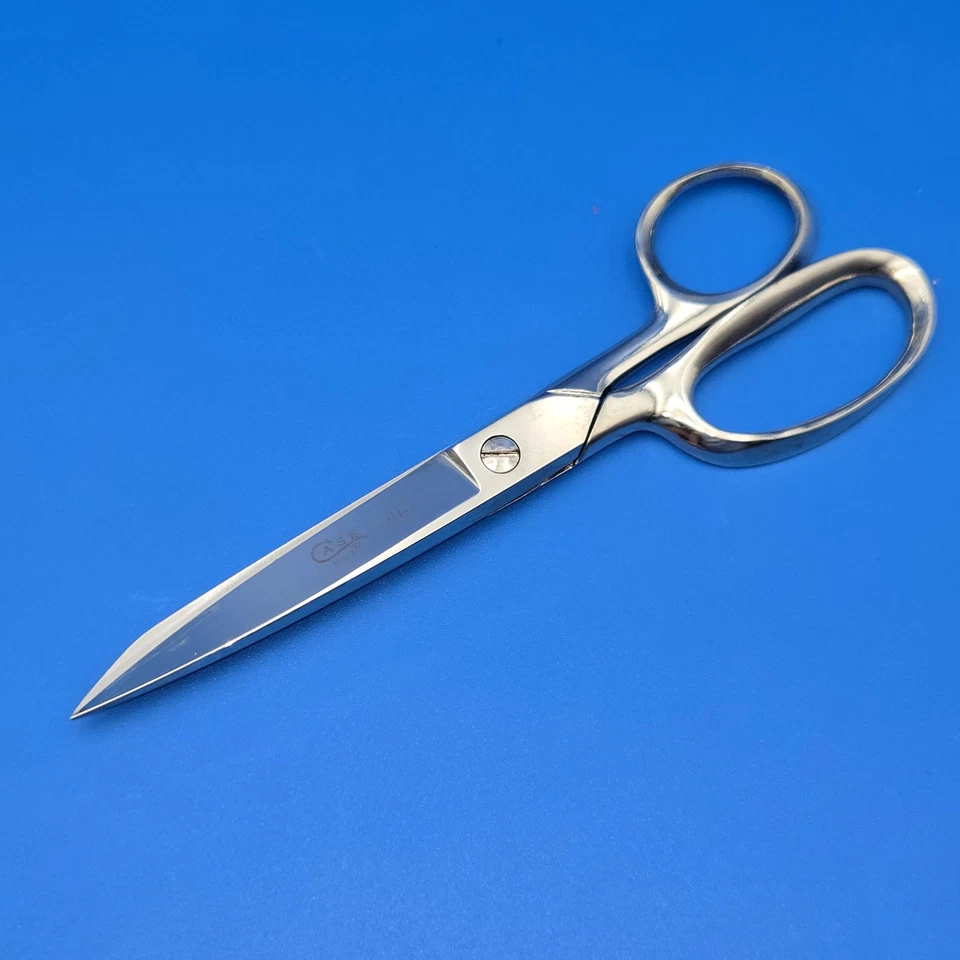 Case XX Scissors & Shears-20-7 Made in USA Chrome-Vintage Sewing-7" NOS - Image 2 of 4