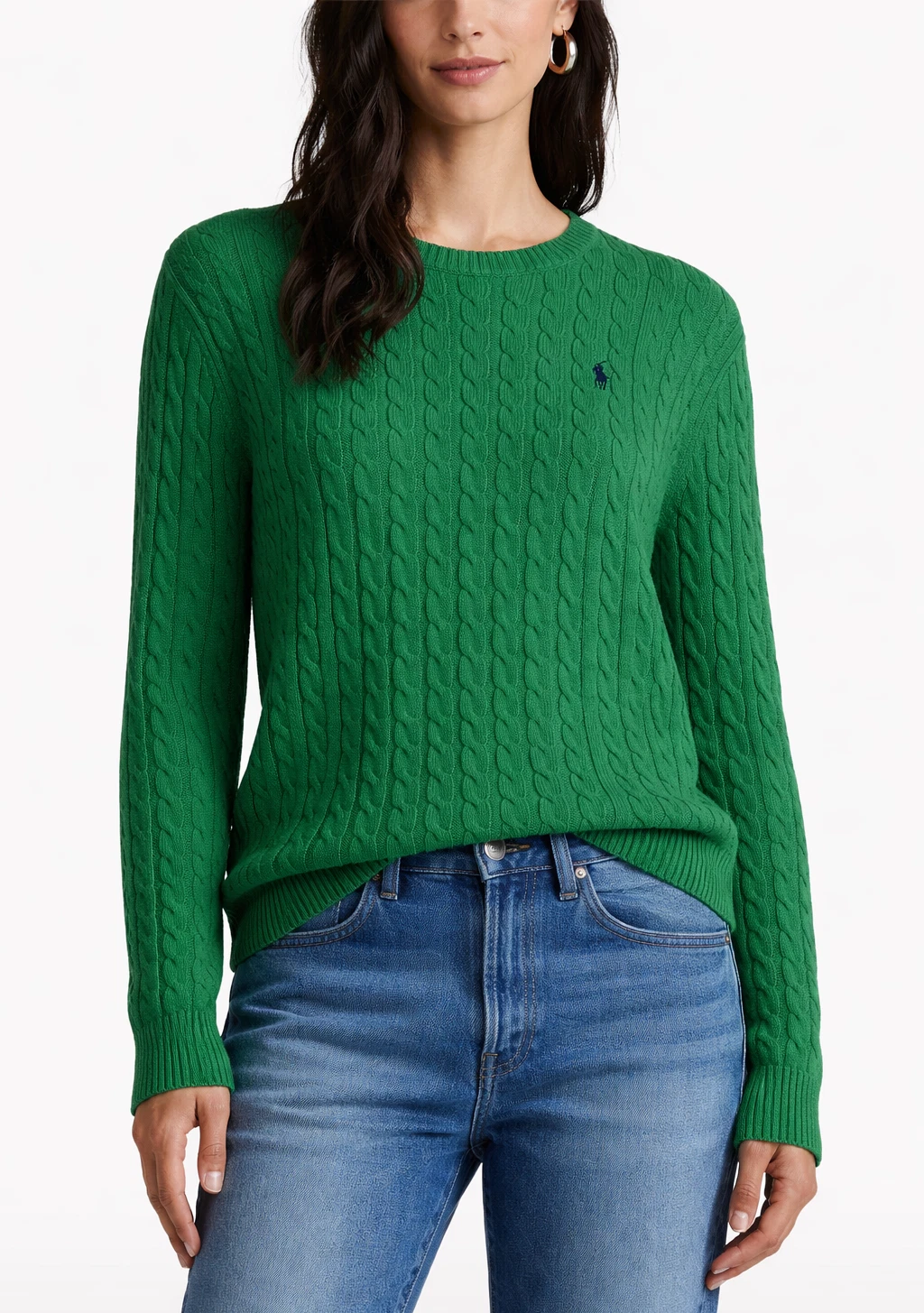 Polo Ralph Lauren Wool Cashmere Blend Cable Knit Sweater Womens Oversized
Opens in a new window or t