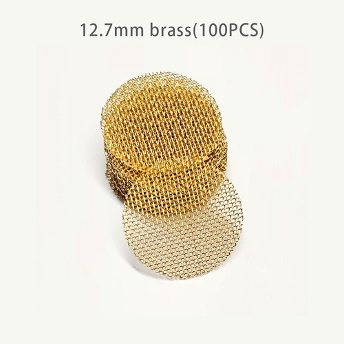 100pz Filtri Schermi Acciaio Inox Argento Schermi Pipa ScreenAL - Foto 9 di 16