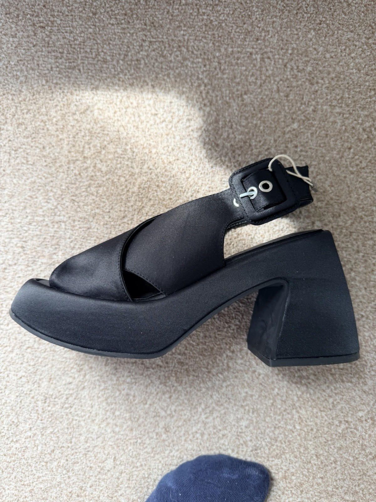 GANNI Black Platform Sandals EU 36 Chunky RRP £225 image 2