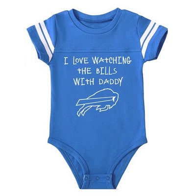 I Love Watching The Bills With Daddy Mommy Grandma ETC Bodysuit Outfit
