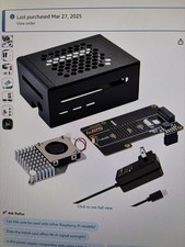 GeeekPi Metal Case for Raspberry Pi 5, with Active Cooler, N04 M.2 NVMe, PS