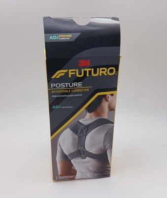 3M Futuro Posture Corrector   Adjustable Back Support Brace (Black)