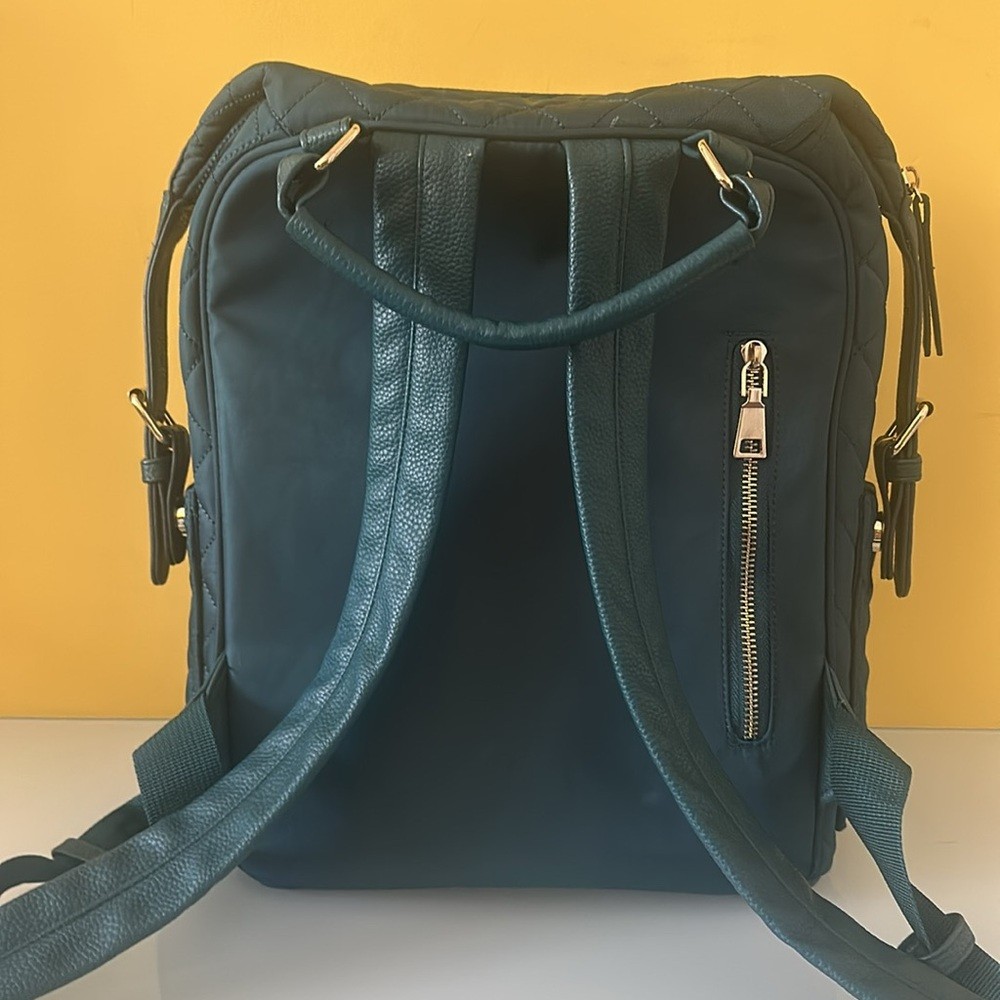 Tommy Bahama Quilted Teal Women\'s Backpack Tote Tommy Bahama Day Trip Backpack Teal Large Quilted Padded  main image 3