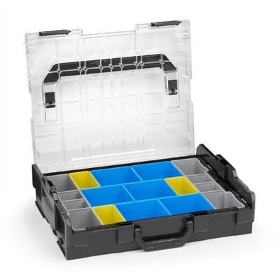 L-Boxx 102 schwarz mit transparentem Deckel und Insetboxen-Set BC3