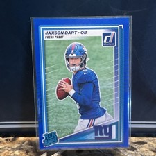 Panini 2025 Donruss Press Proof Rated Rookie Jaxson Dart #400 Giants