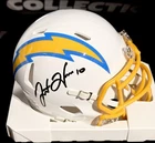 Justin Herbert Signed Mini Helmet  Los Angeles Chargers Fanatics Certified
