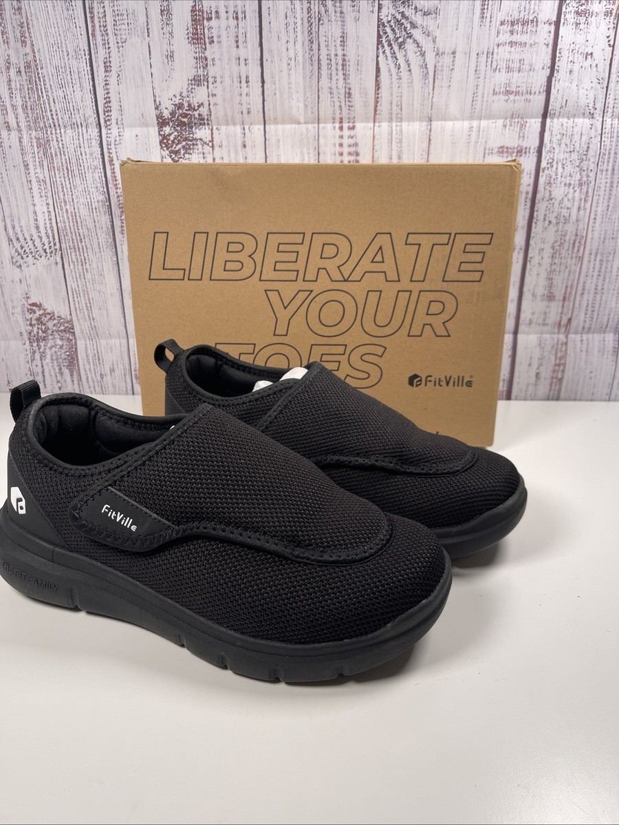 Fitville EasyTop Wings V2 Diabetic Comfort Shoes Sneakers Mens Size 10 W Black Amazon.com: FitVille Diabetic Shoes for Men Extra Wide Width  main image 2
