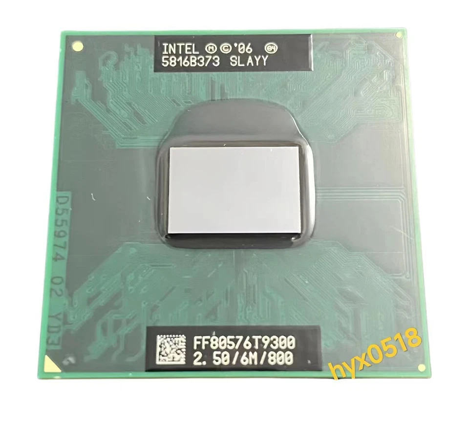 Intel Core 2 Duo Mobile T9300 2.5 GHz Dual-Core 6M 800MHz Processor Socket P CPU - Bild 2 von 3