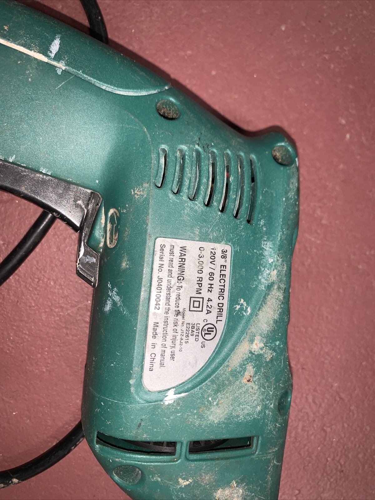 Nikota 3/8" Heavy Duty Reversible Drill Variable speed All Ball Bearing